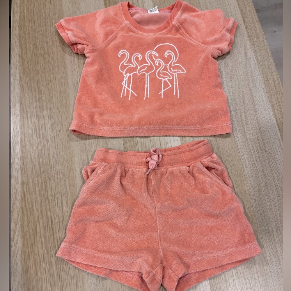 GAP Flamingo Print Toddler 2T Outfit